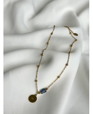 Sodalite Necklace with "Sun...