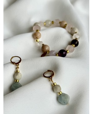 Natural Stone Jewelry Set –...