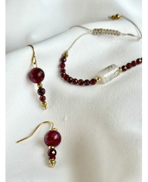 Garnet and Quartz Jewelry...