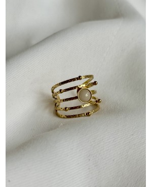 "Golden Lines" Ring –...