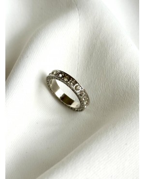 Silver Ring with Cubic...