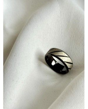 Men's Steel Ring with...