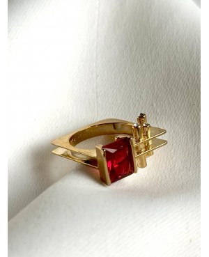 Red Crystal Ring –...