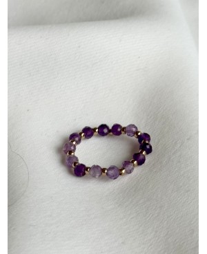 Amethyst Ring with Gold...