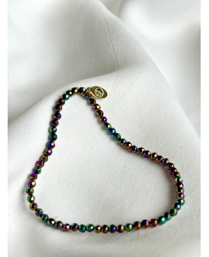 Rainbow Bracelet with Hematite