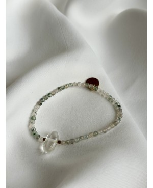 Quartz and Agate Bracelet