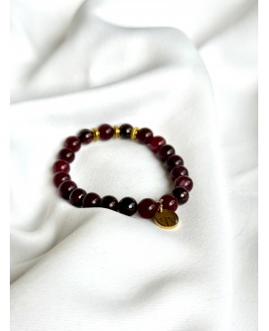 Garnet Bracelet with Spacers