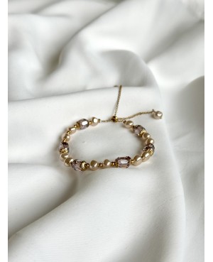 Bransoletka z perełkami i...