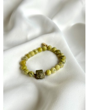 Jasper and Pyrite Bracelet...