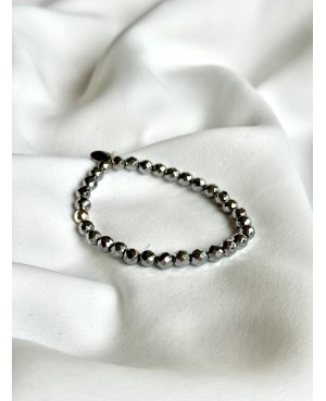 Faceted Hematite Bracelet –...