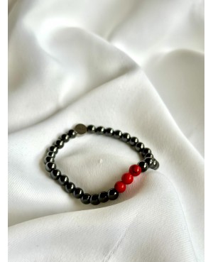 Hematite Bracelet with Red...