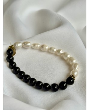 Pearl and Onyx Bracelet –...