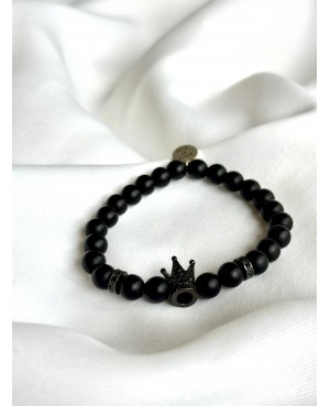 Matte Onyx Bracelet with a...
