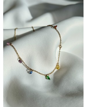Necklace with Colorful...