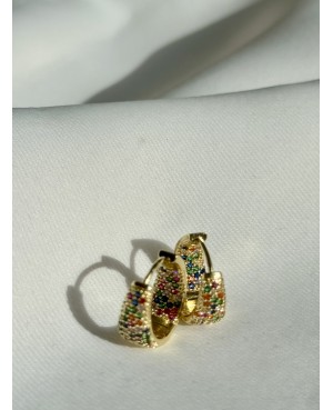 Earrings with Colorful...