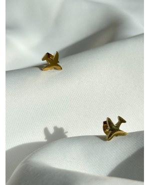 "Golden Plane" Earrings –...