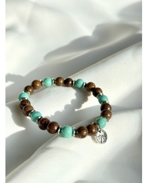 "Turquoise & Wood Harmony"...