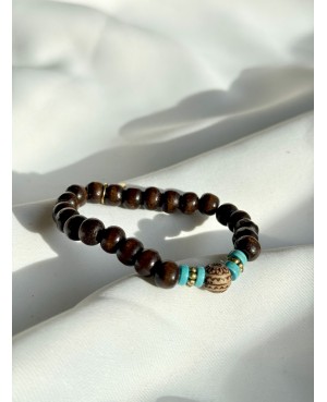 Men's Bracelet with Wooden...